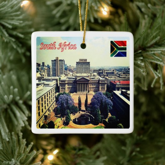 zZA022 ZUID-AFRIKA, Wits University, Keramisch Ornament (Boom)