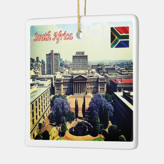 zZA022 ZUID-AFRIKA, Wits University, Keramisch Ornament (Links)