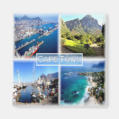 zZA025 CAPE TOWN, Mosaic, Clifton, Fridge Magneet (Voorkant)