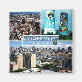 zZA026 JOHANNESBURG, Mosaic, Zuid-Afrika, Fridge Magneet (Voorkant)