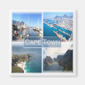 zZA031 CAPE TOWN, Zuid-Afrika, Fridge Magneet (Voorkant)