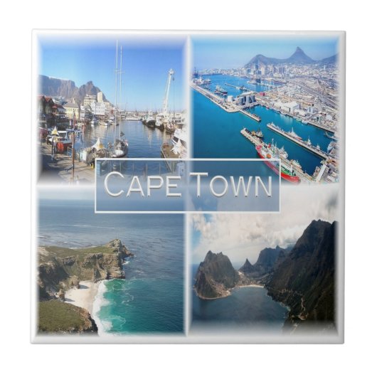 zZA031 KAAPSTAD, Zuid-Afrika, Tegeltje (Voorkant)