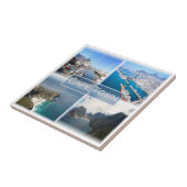 zZA031 KAAPSTAD, Zuid-Afrika, Tegeltje (Zijkant)