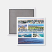 zZA032 CAPE TOWN, Mosaic, Zuid-Afrika, Fridge Magneet (Voorkant / Achterkant)
