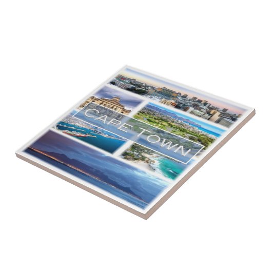 zZA032 KAAPSTAD, Mozaïek, Zuid-Afrika, Tegeltje (Zijkant)