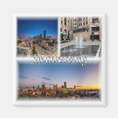 zZA034 JOHANNESBURG, Mosaic, Zuid-Afrika, Fidge Magneet (Voorkant)