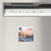 zZA037 DURBAN Skyline Crop, ZUID-AFRICA, Fridge Magneet (Insitu (Vaatwasser))