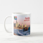 zZA037 DURBAN Skyline Crop, ZUID-AFRIKA Koffiemok (Links)