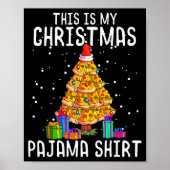 Zza Christmas Tree Shirt Men Kids Zza Lover Gift X Poster (Voorkant)