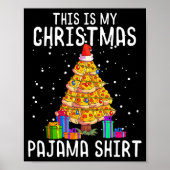 Zza Christmas Tree Shirt Men Kids Zza Lover Gift X Poster (Voorkant)
