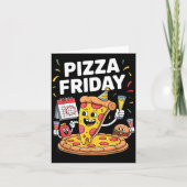 Zza Friday Funny Food Quote For Zza Lovers And Foo Kaart (Voorkant)