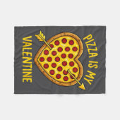 Zza is mijn Valentijn grappige Valentijnsdag jonge Fleece Deken (Voorkant (Horizontaal))