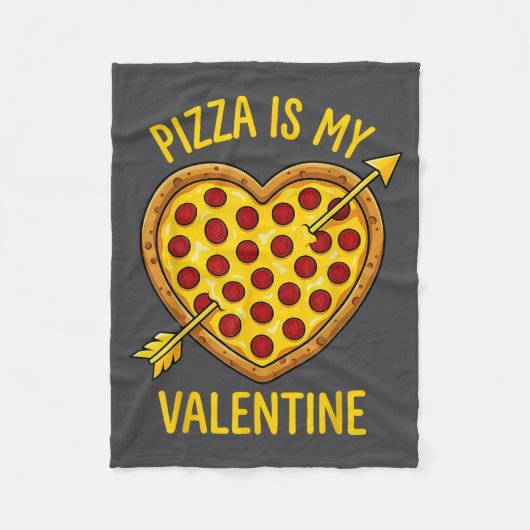 Zza is mijn Valentijn grappige Valentijnsdag jonge Fleece Deken (Voorkant)