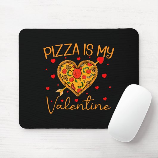 Zza Is My Valentine Fast Food Zza Heart Valent  Muismat (Met muis)