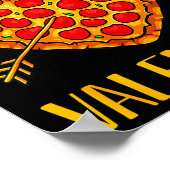 Zza Is My Valentine Funny Valentines Day Boys Gi  Poster (Hoek)