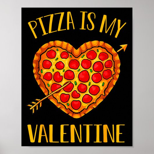 Zza Is My Valentine Funny Valentines Day Boys Gi  Poster (Voorkant)