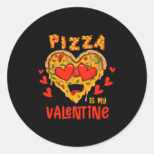 Zza Is My Valentine Funny Valentines Day Boys Gi _ Ronde Sticker (Voorkant)