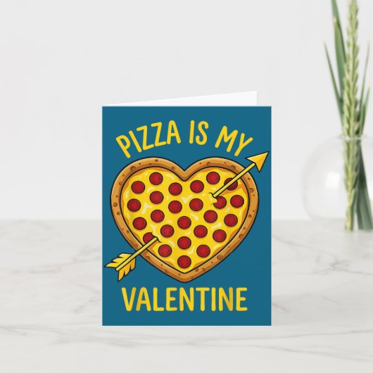 Zza Is My Valentine Funny Valentines Day Boys Girl Kaart (Voorkant)