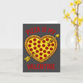 Zza Is My Valentine Funny Valentines Day Boys Girl Kaart (Gele Bloem)