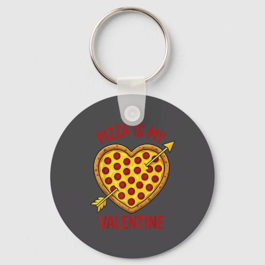 Zza Is My Valentine Funny Valentines Day Boys Girl Sleutelhanger (Voorkant)