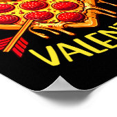 Zza Is My Valentine Funny Valentines Day Boys Ki  Poster (Hoek)