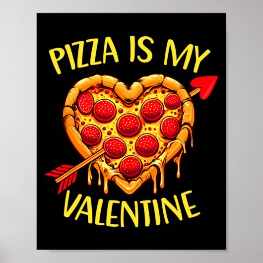 Zza Is My Valentine Funny Valentines Day Boys Ki  Poster (Voorkant)