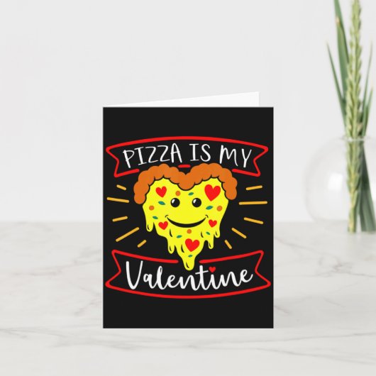 Zza Is My Valentine Funny Valentines Day Quote  Kaart (Voorkant)