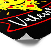 Zza Is My Valentine Funny Valentines Day Quote  Poster (Hoek)