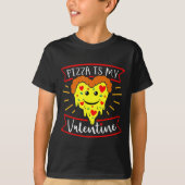 Zza Is My Valentine Funny Valentines Day Quote  T-shirt (Voorkant)