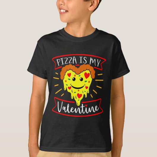 Zza Is My Valentine Funny Valentines Day Quote  T-shirt (Voorkant)