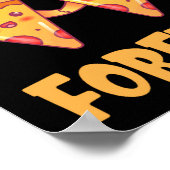 Zza Is My Valentine Valentines Day Heart Peppero  Poster (Hoek)