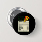 Zza Lover Night Funny Nutrition Facts Costume For Ronde Button 5,7 Cm (Voorkant /achterkant)