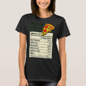 Zza Lover Night Funny Nutrition Facts Costume For T-shirt (Voorkant)
