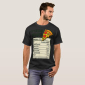 Zza Lover Night Funny Nutrition Facts Costume For T-shirt (Voorkant volledig)