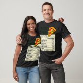 Zza Lover Night Funny Nutrition Facts Costume For T-shirt (Unisex)