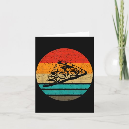 Zza Slice Retro Style Vintage Kaart (Voorkant)