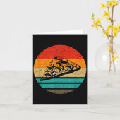 Zza Slice Retro Style Vintage Kaart (Gele Bloem)