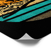 Zza Slice Retro Style Vintage  Poster (Hoek)