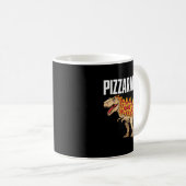 Zza T-rex Dino Fast Food Funny Zza Dinosaur  Koffiemok (Voorkant rechts)