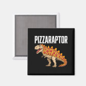 Zza T-rex Dino Fast Food Funny Zza Dinosaur  Magneet (Voorkant / Achterkant)