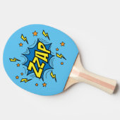 Zzap strip bubbel pingpongbat tafeltennisbatje (Zijkant)
