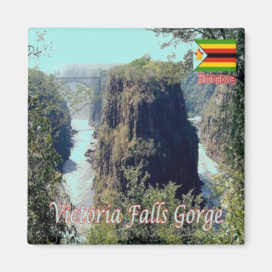 zZW007 VICTORIA-HERFSTEN, GORGE, Zimbabwe, Fridge Magneet (Voorkant)