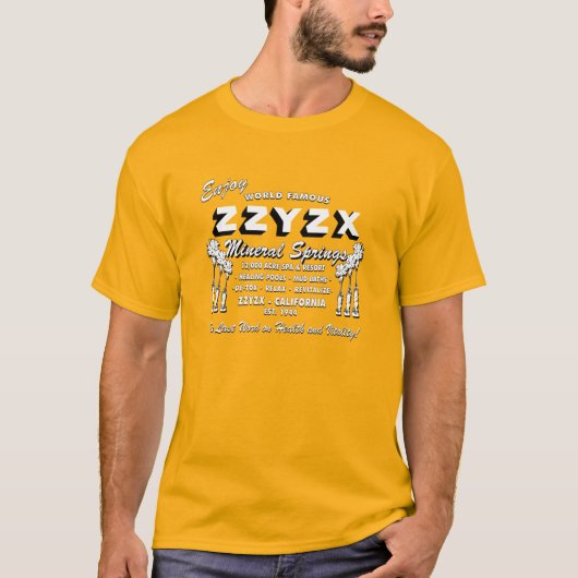 ZZYZX Minerale Springs T-shirt (Voorkant)