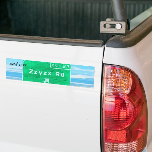 ZZYZX RD BUMPERSTICKER (Op Truck)