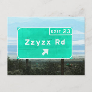Zzyzx Rd.Exit Briefkaart