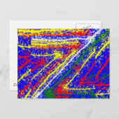 zzz Abstracte Kunst ZAZZLING: De Stroken van Briefkaart (Voorkant / Achterkant)