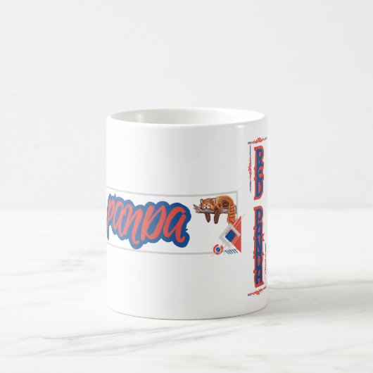 "Zzz" RED PANDA Koffiemok (Center)