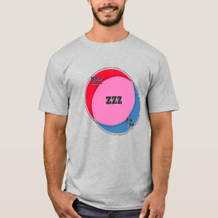 ZZZ Wiskunde Klasse Nap Time venn diagram T-shirt
