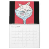 Zzzle 003, Katten op Amber Day 2010 Kalender (Feb 2027)