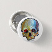 Zzzle_skull_versnelling Ronde Button 3,2 Cm (Voorkant /achterkant)